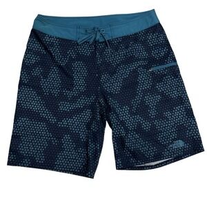 The North Face Board Shorts Men Size 32x10 Logo Beach Surf Outdoor Wear